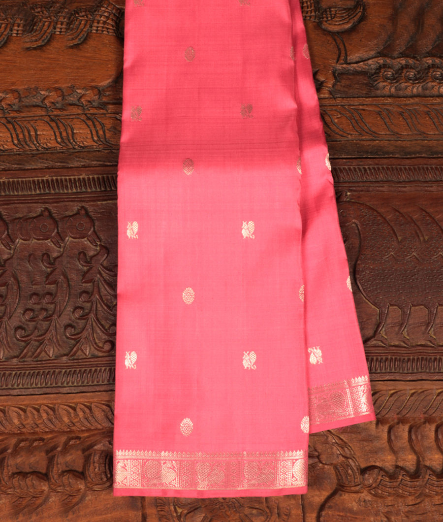 Pink Handwoven Kanjivaram Silk Saree T288309-image