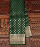 Dark Green Handwoven Kanjivaram Silk Saree T2753621