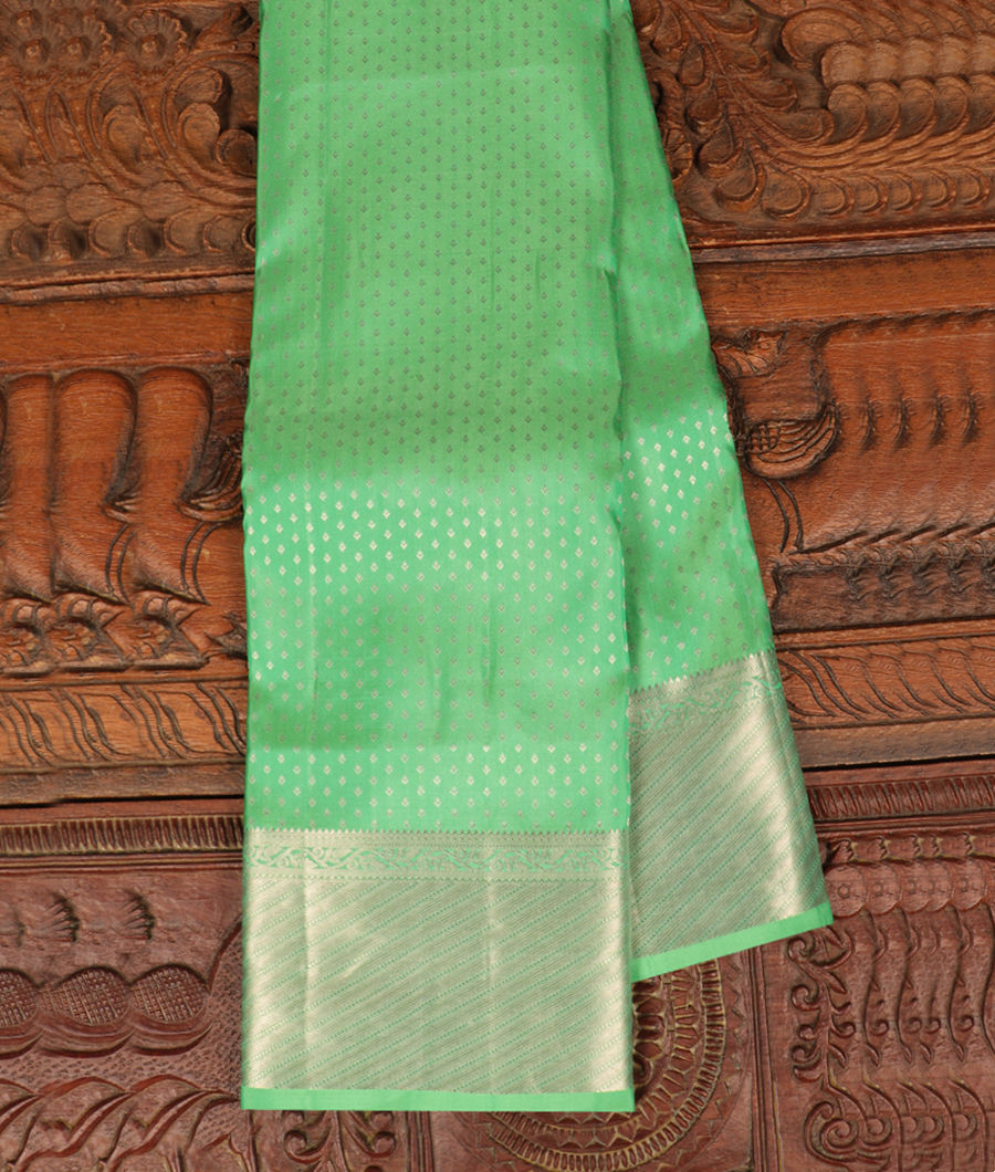 Green Handwoven Kanjivaram Silk Saree T253991-image