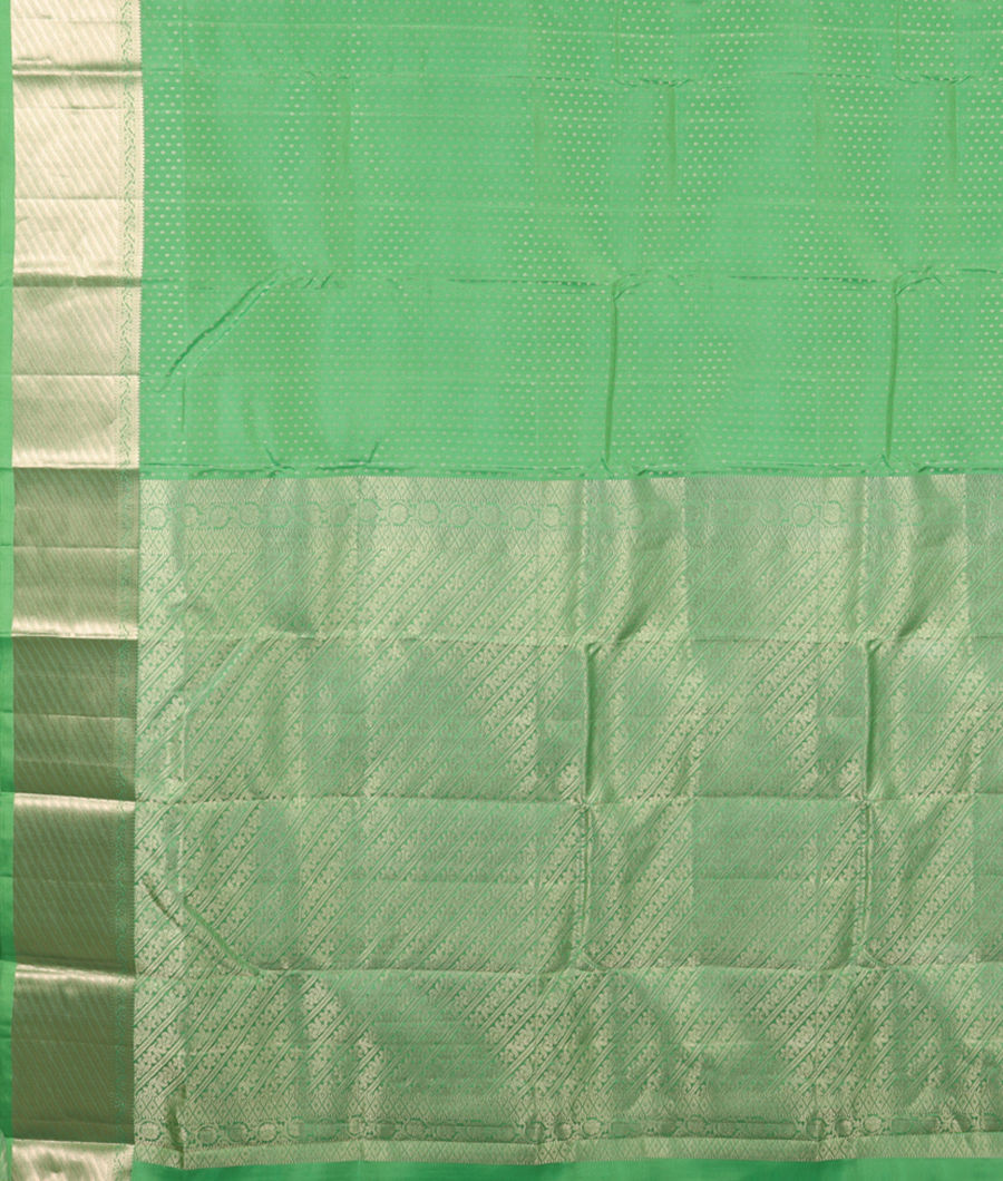 Green Handwoven Kanjivaram Silk Saree T2539914