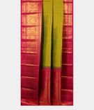Yellowish Green Handwoven Kanjivaram Silk Saree T2772172