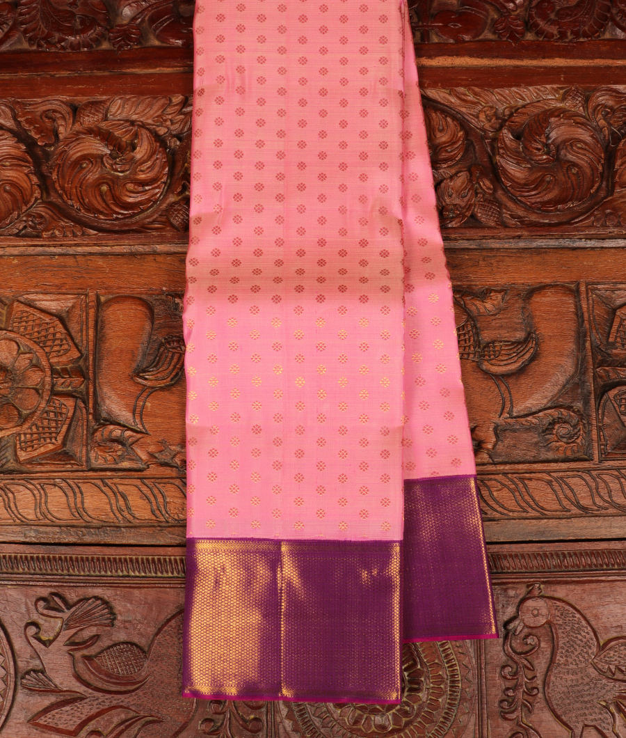 Pink Handwoven Kanjivaram Silk Saree T273783-image
