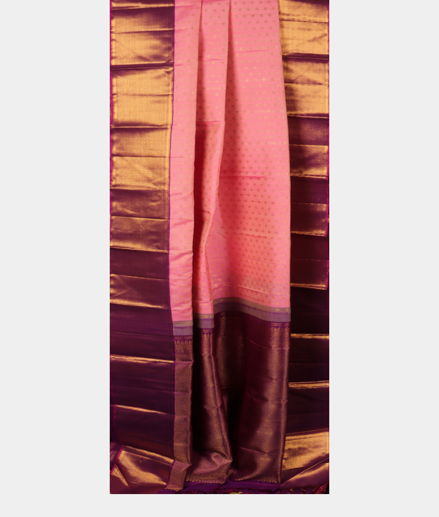Pink Handwoven Kanjivaram Silk Saree T2737832