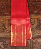 Pinkish Orange Handwoven Kanjivaram Silk Saree T2768621