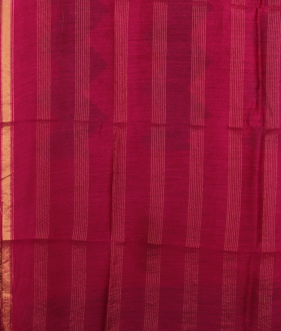 Purple Soft Tussar Printed Saree T2957863