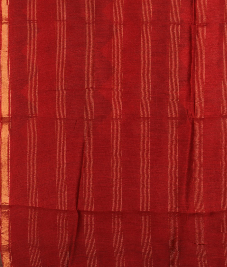 Red Soft Tussar Printed SareeT2957753