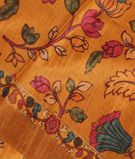 Yellow Tussar Printed Saree T2839351