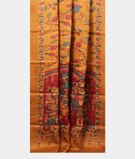 Yellow Tussar Printed Saree T2839352