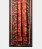 Red Tussar Printed Saree T2839372