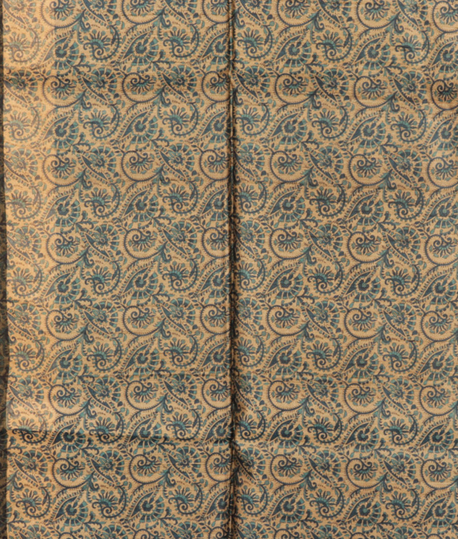 Beige Tussar Printed Saree T2898903