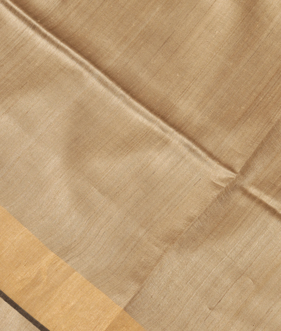 Grey Tussar Printed Saree T289809-image