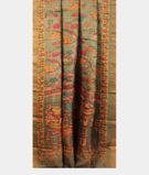 Green Tussar Printed Saree T2839462