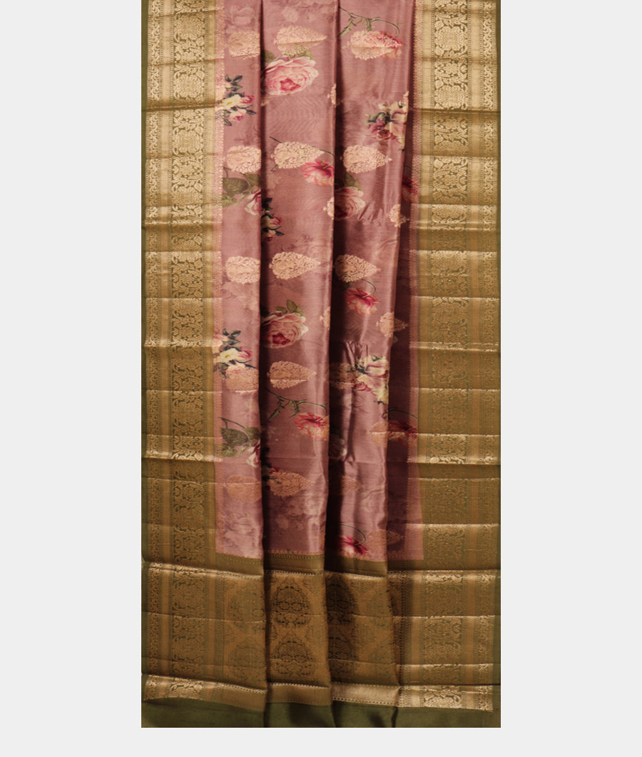 Mauve Pink Chaniya Silk Saree T2845042