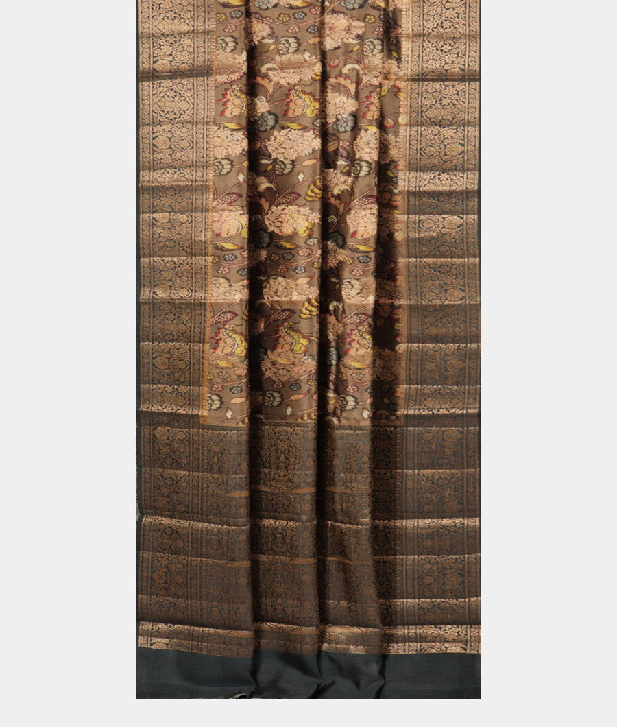 Grey Chaniya Silk Saree T2845702