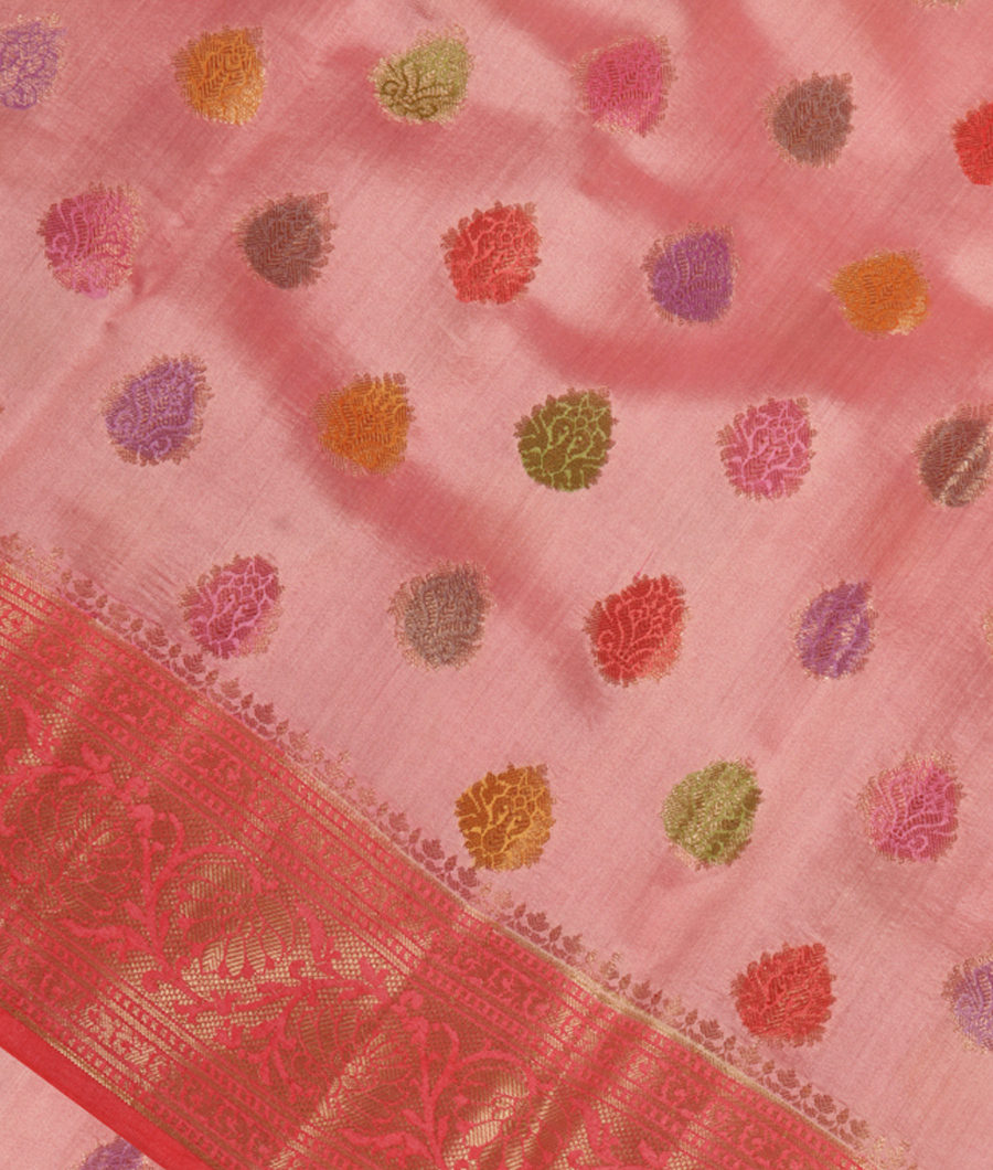 Pink Chaniya Silk Saree T280890-image