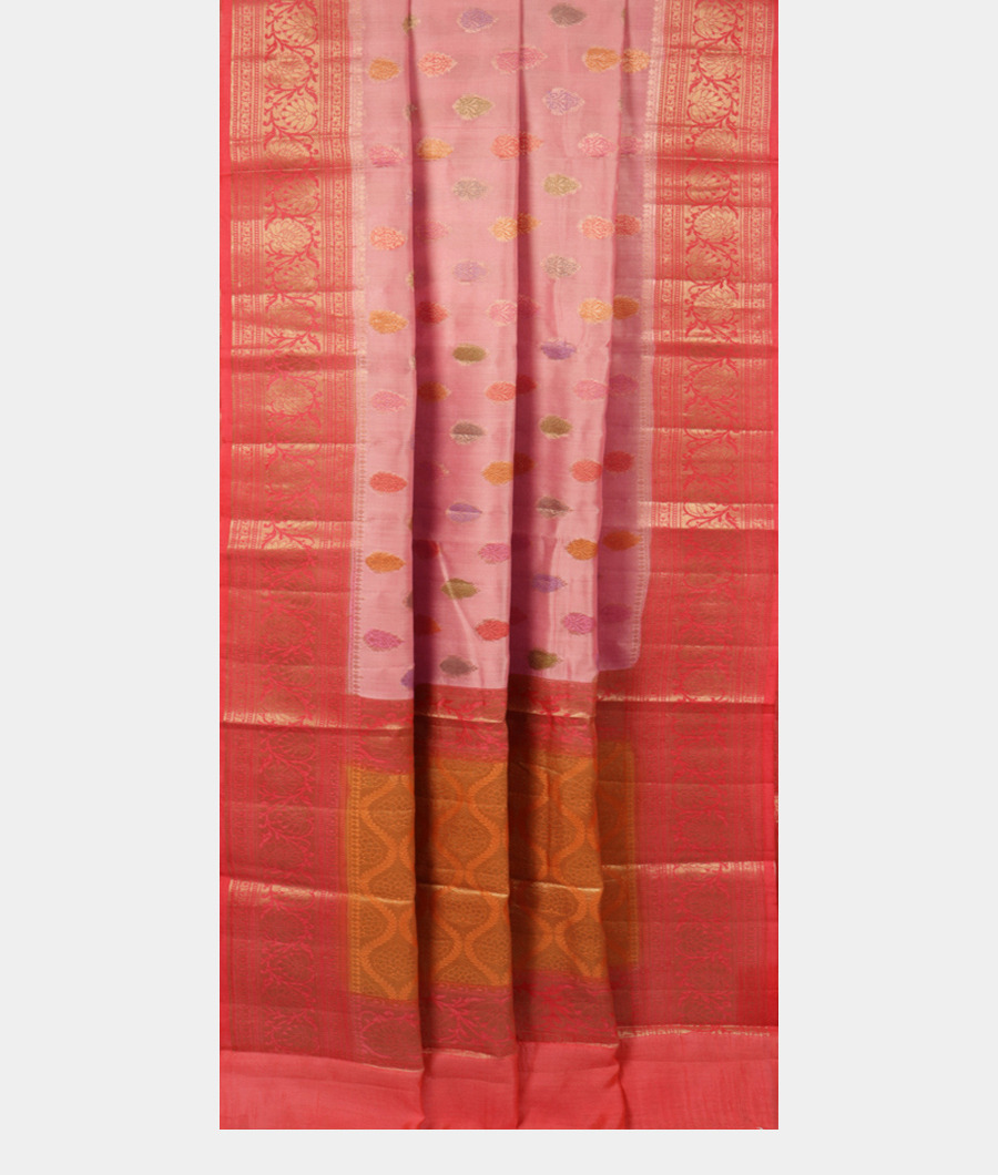 Pink Chaniya Silk Saree T2808902