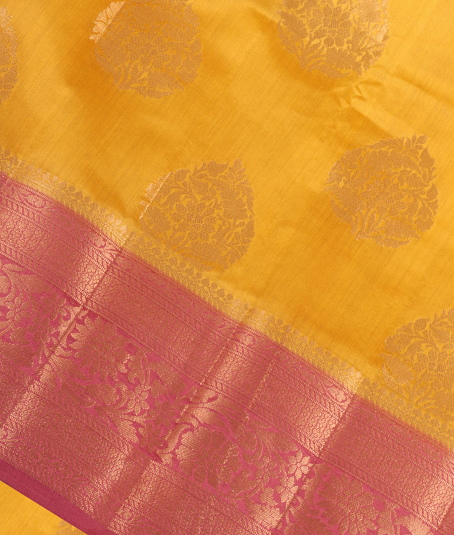 Yellow Chaniya Silk Saree T293185-image