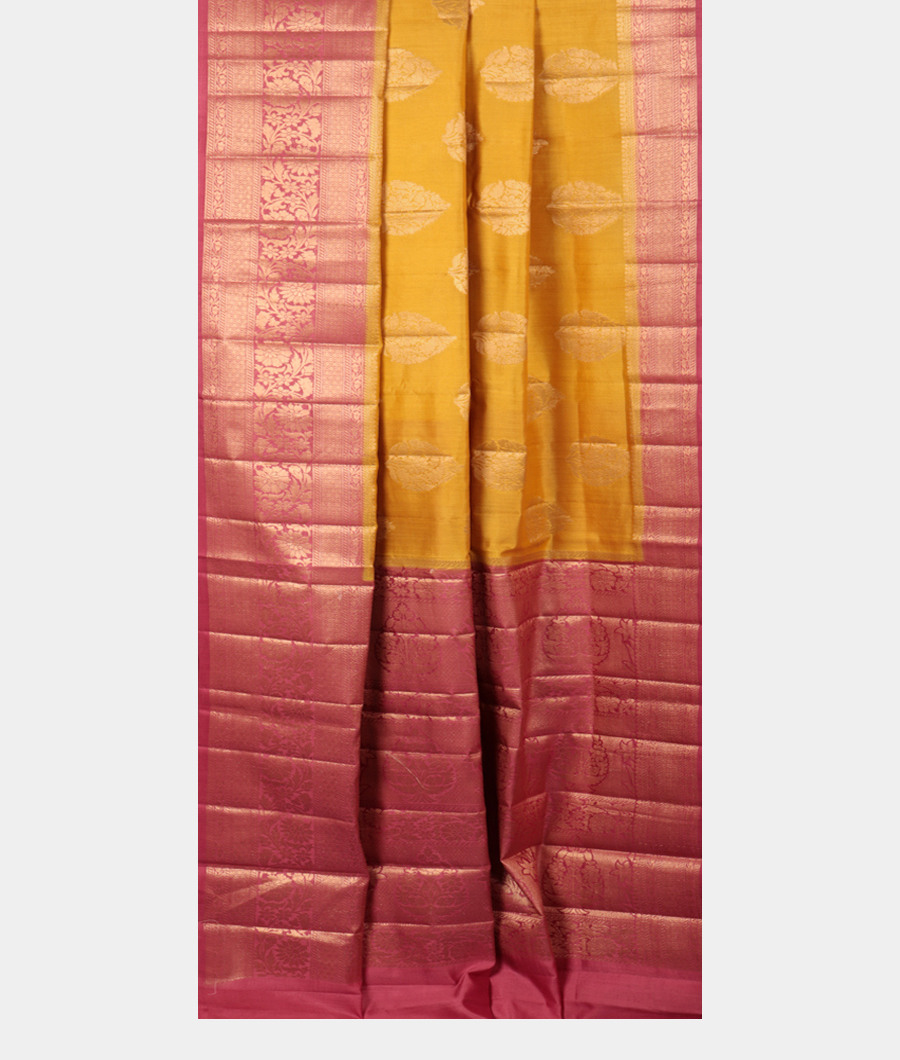 Yellow Chaniya Silk Saree T2931852