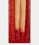 Cream Kora Organza Printed Saree T2281022