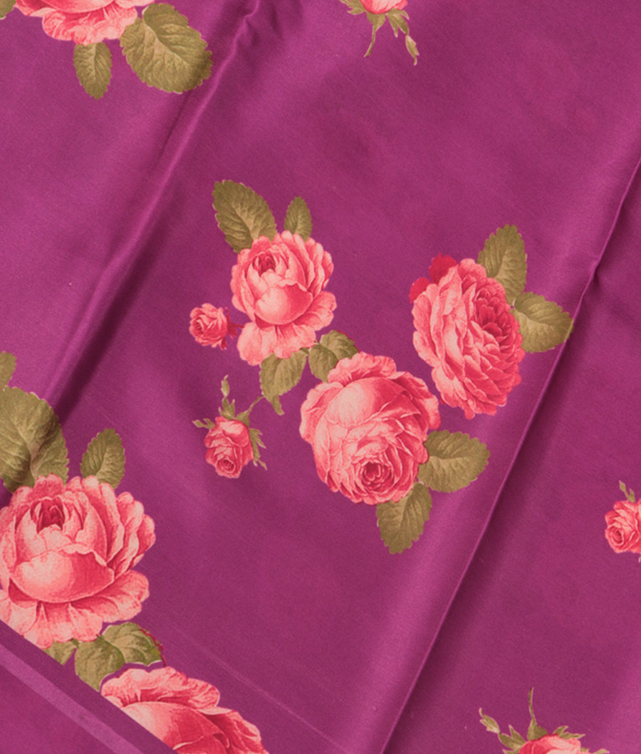 Purple Satin Crepe Silk Saree T293131-image
