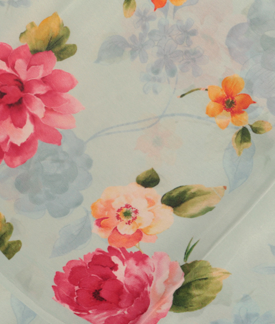 Blue Satin Crepe Silk Saree T293125-image