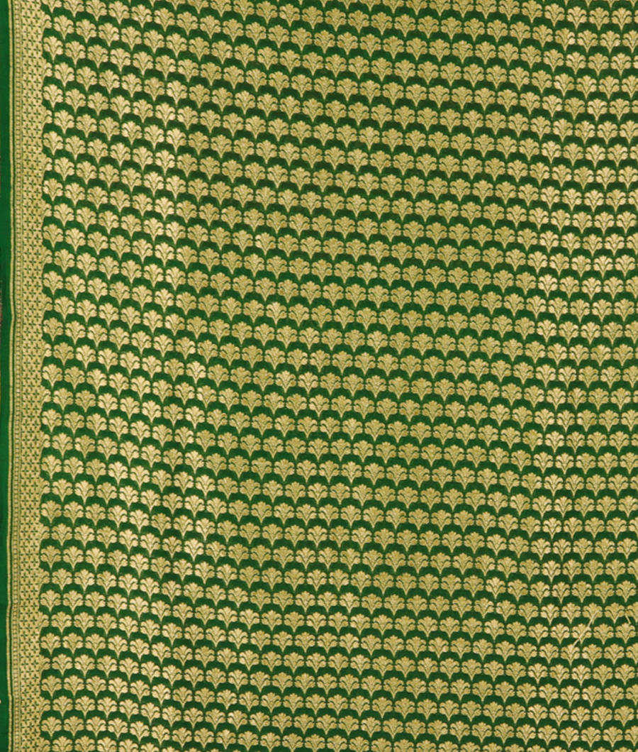 Red Banaras Georgette Silk Saree with Paithani Border T2670153