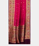 Pink Banaras Georgette Silk Saree T2670032