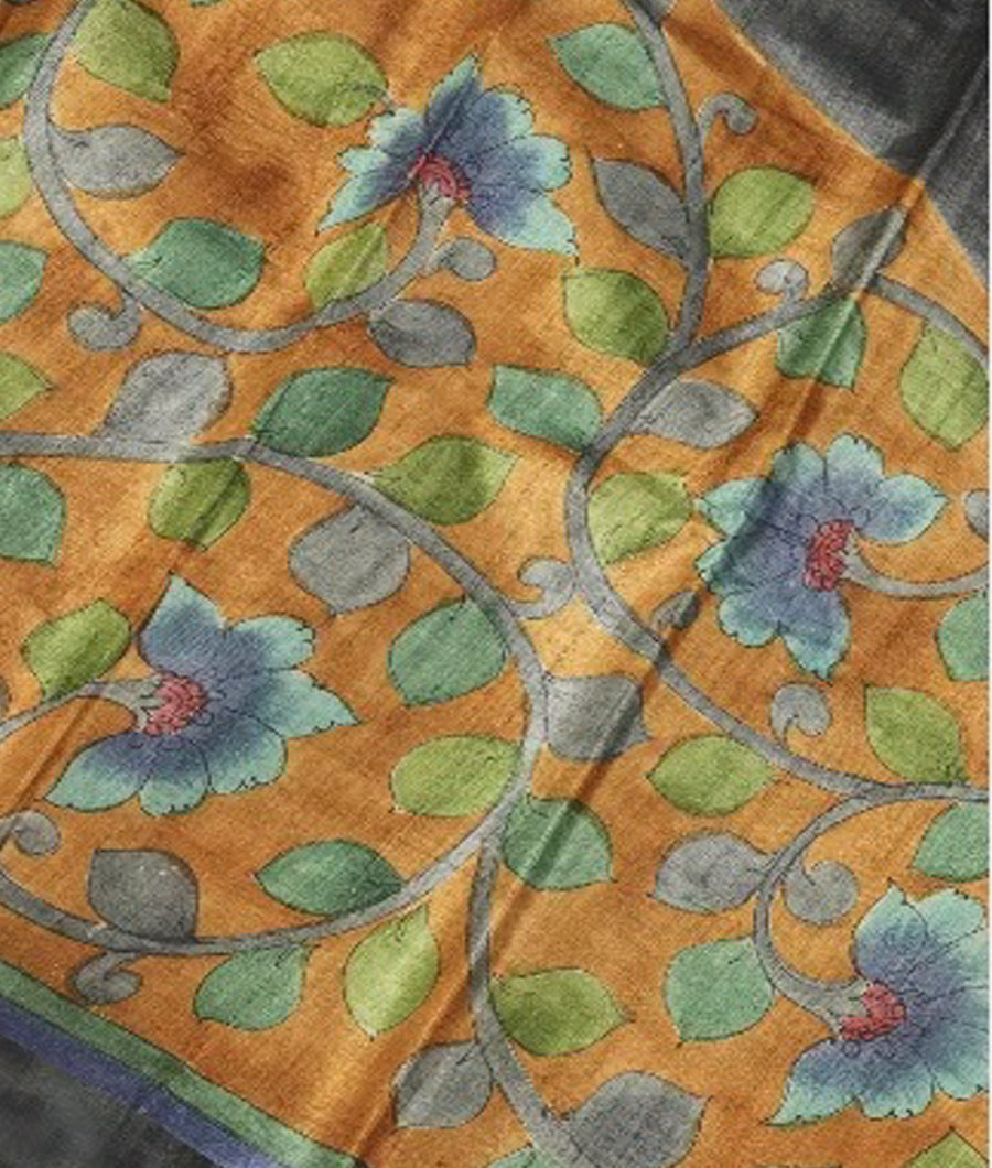 Grey Tussar Printed Saree T269069-image