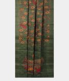 Green Tussar Printed Saree T2839812