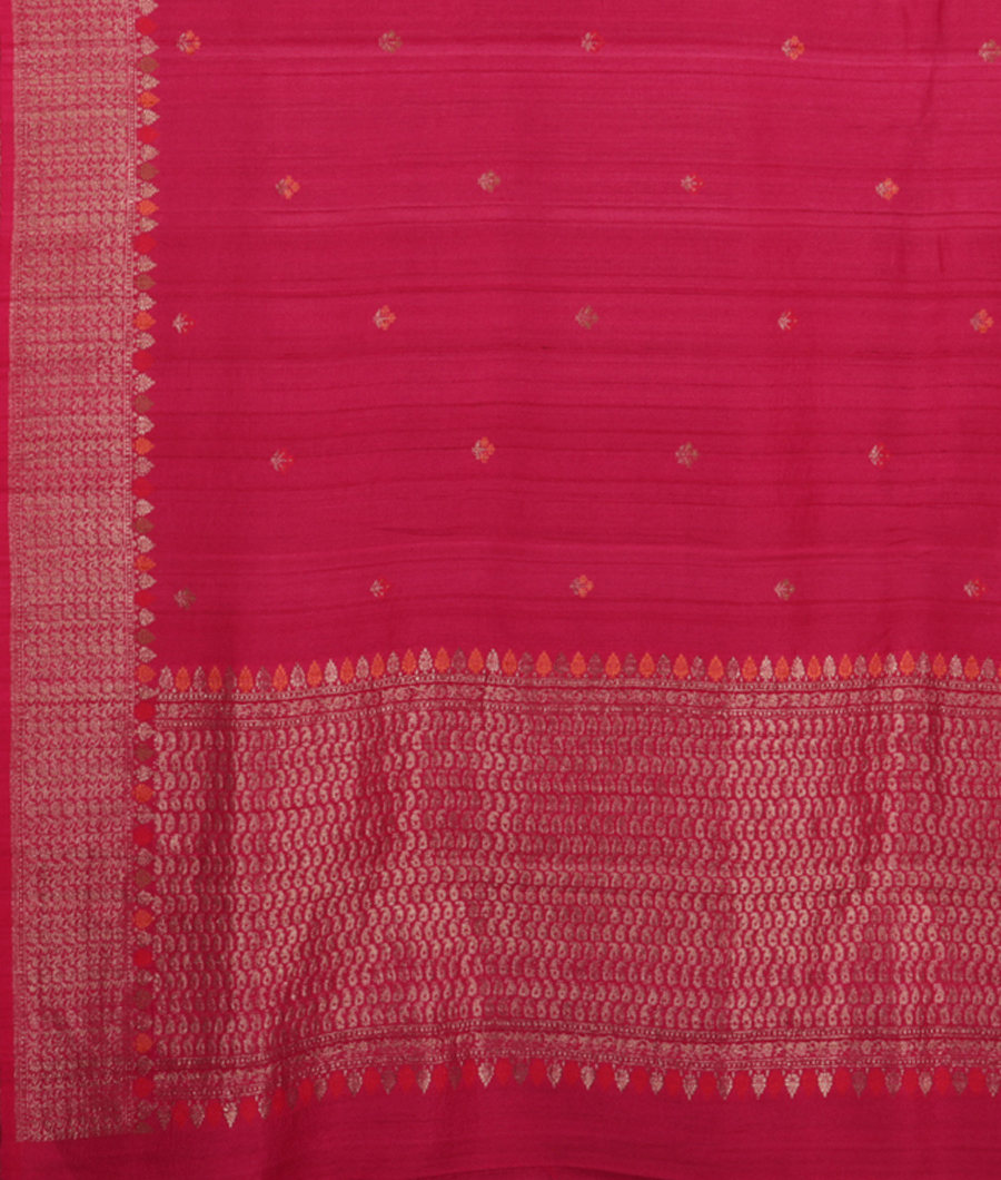 Magenta Tussar Georgette Silk Saree T1857284