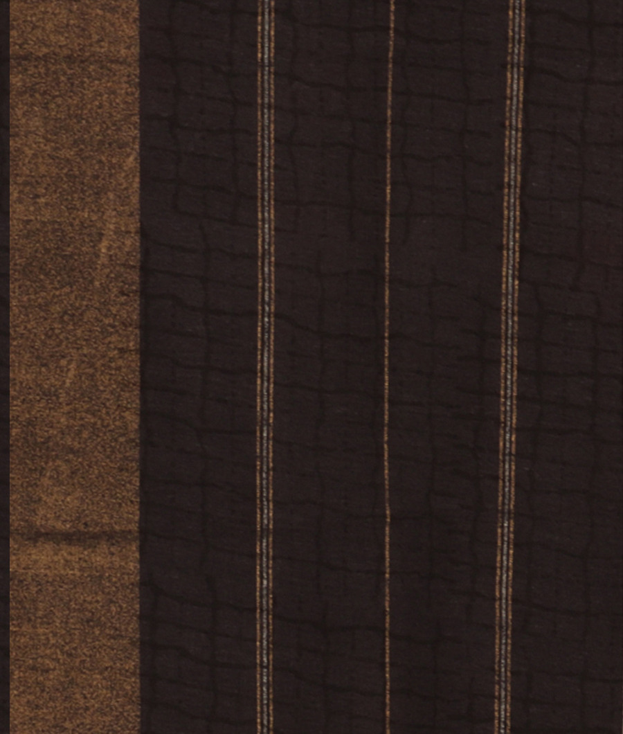 Brown Tussar Printed Saree T2595603