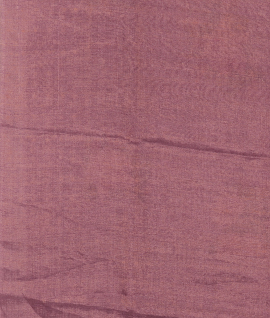 Purple Tussar Printed Saree T2838353