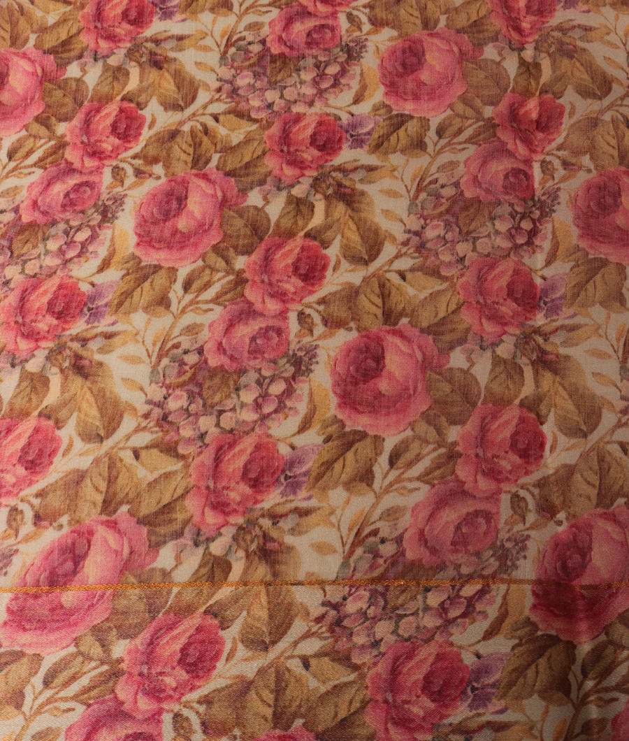 Grey Soft Tussar Printed Saree T2989903