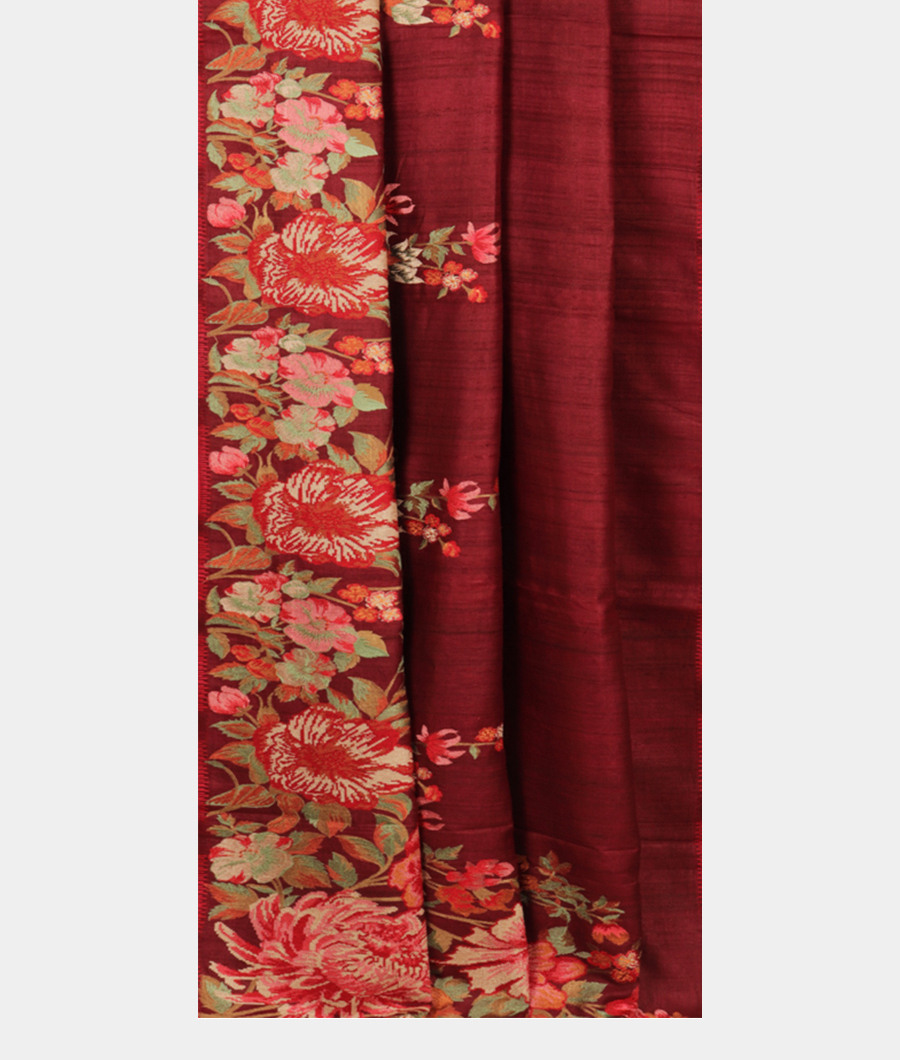 maroon-tussar-embroidery-saree-t277694-t277694-b