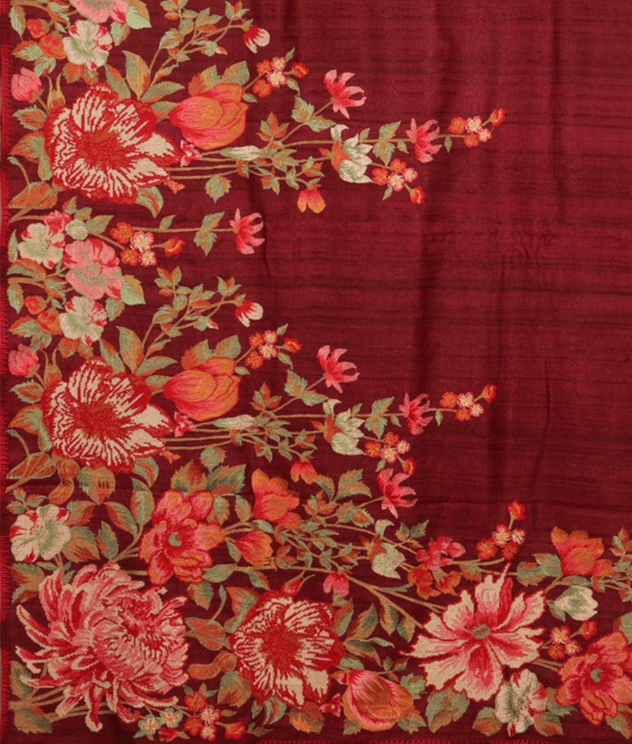 maroon-tussar-embroidery-saree-t277694-t277694-d