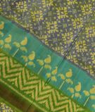 Greenish Blue Patola Silk Saree T2878711