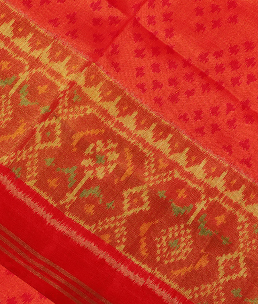 Orange Patola Silk Saree T287870-image