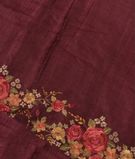 Purple Tussar Embroidery Saree T2777191