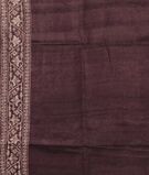 Imperial Purple Tussar Embroidery Saree T2777303