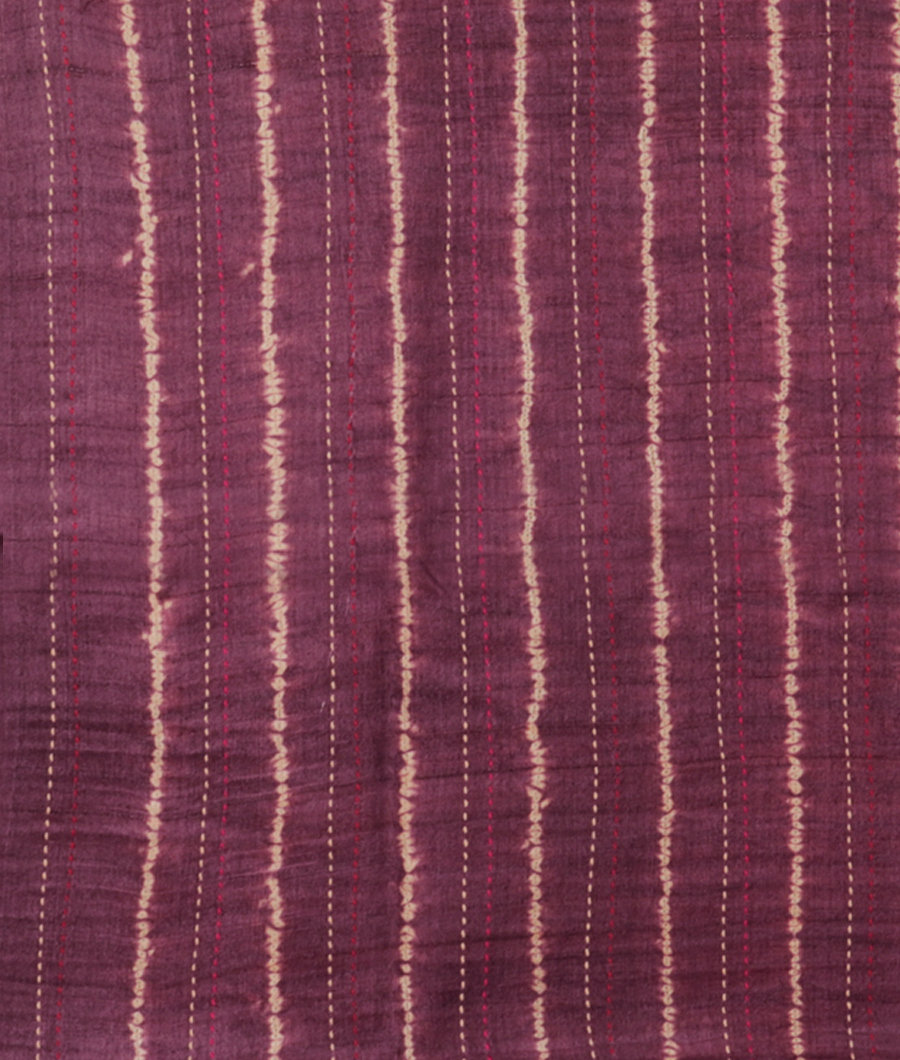 Purple Tussar Printed Saree T2822553