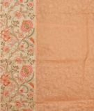 Peach Kora Organza Embroidery Saree T2760344