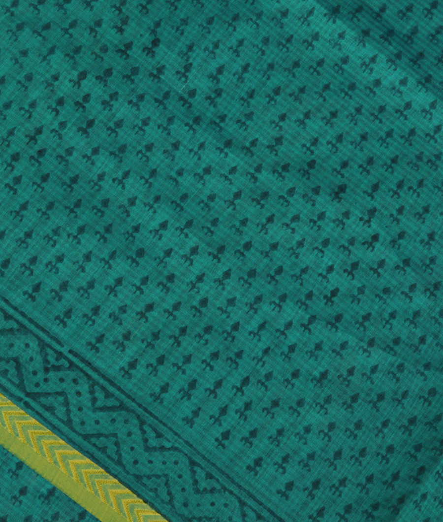 Blue Maheshwari Printed Cotton Saree T285365-image