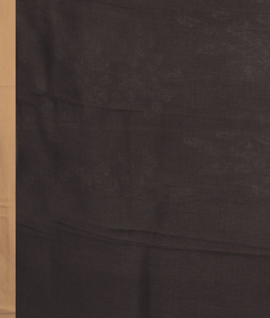 Dark Grey Kota Cotton Saree T2932703