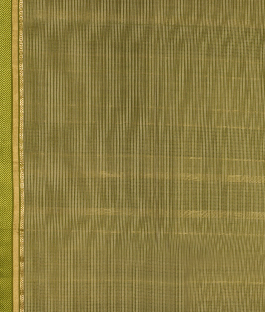 White Maheshwari Printed Cotton Saree T2853863