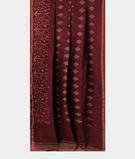 Burgundy Soft Printed Cotton Saree T2809642