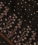 Black Soft Printed Cotton Saree T2809551