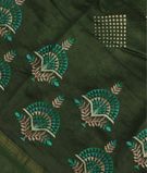 Green Soft Printed Cotton Saree T2782101