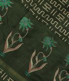 Green Soft Printed Cotton Saree T2781991