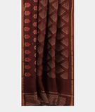 Deep Brown Soft Printed Cotton Saree T2782042