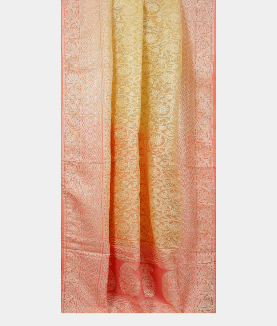 Yellow Silk Kota Embroidery Saree T2809152